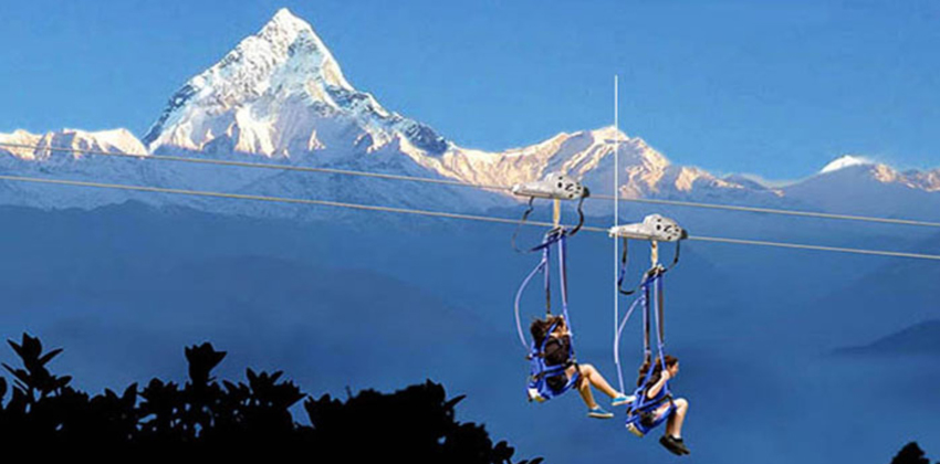 Zip flying in Nepal