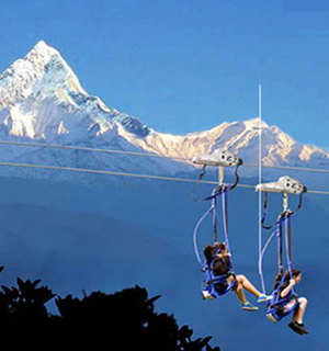 Zip flying in Nepal