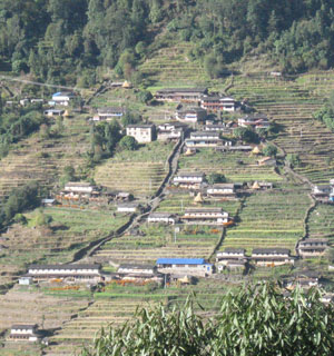 last permanent village of Gurung people