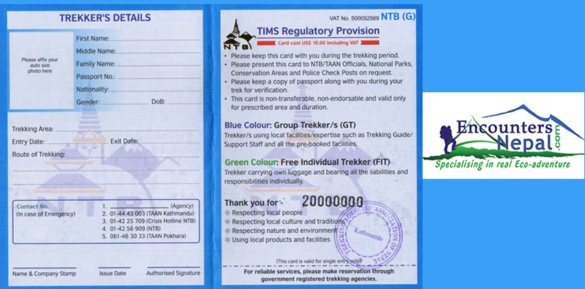 Nepal Trekking Permit and TIMS