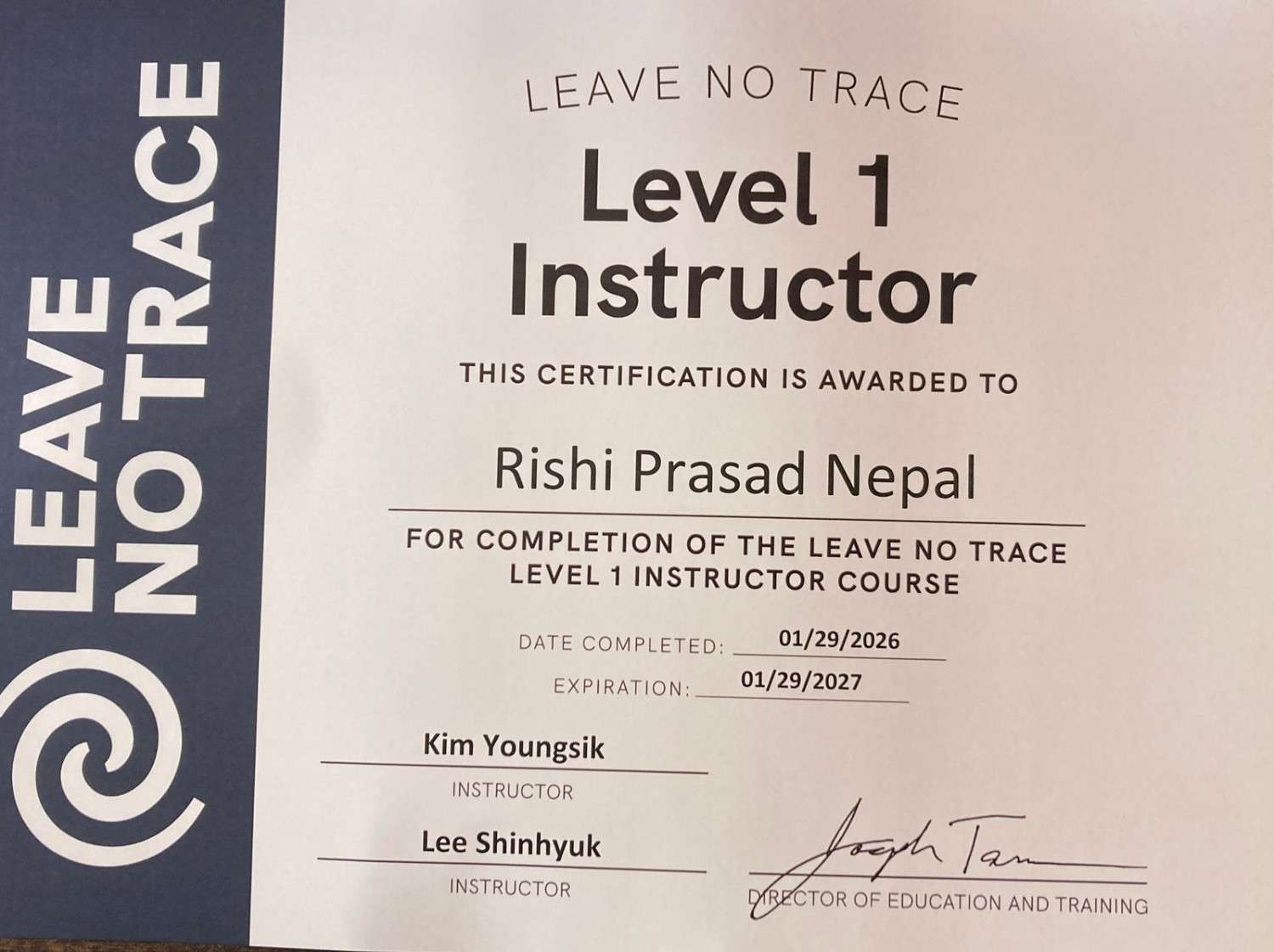 leave no trace (LNT)